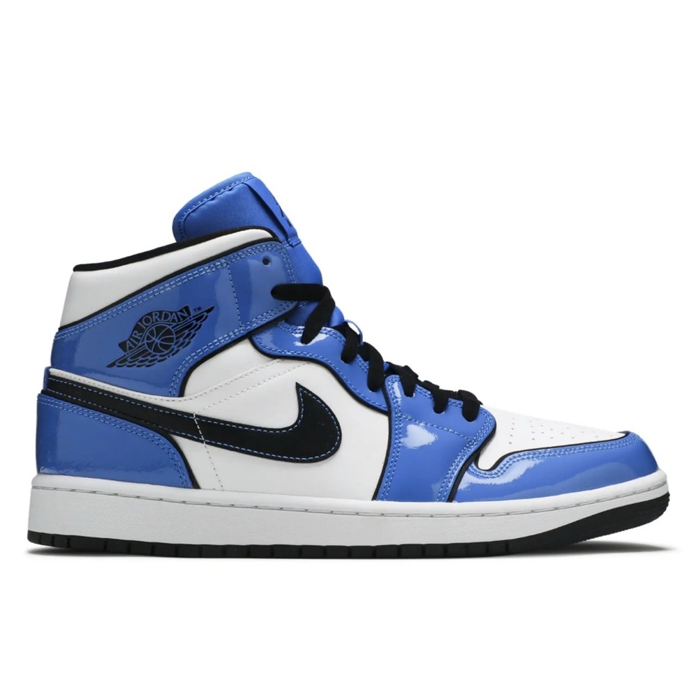 Nike Air Jordan Blue and White Athletic Shoes